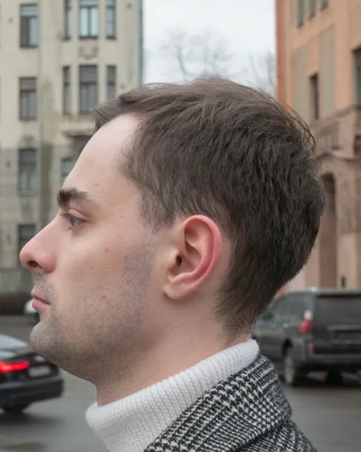 Reference photo: the head in profile